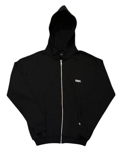 BLACK ZIP-HOODIE